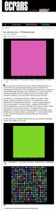 IP. Monochrome : Site du jour : Ecrans.fr