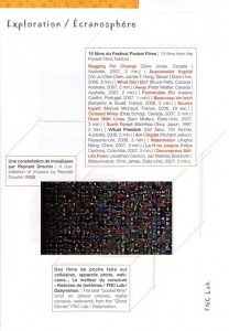 Festival Nouveau Cinéma / Exploration Ecranosphère / FNC Lab