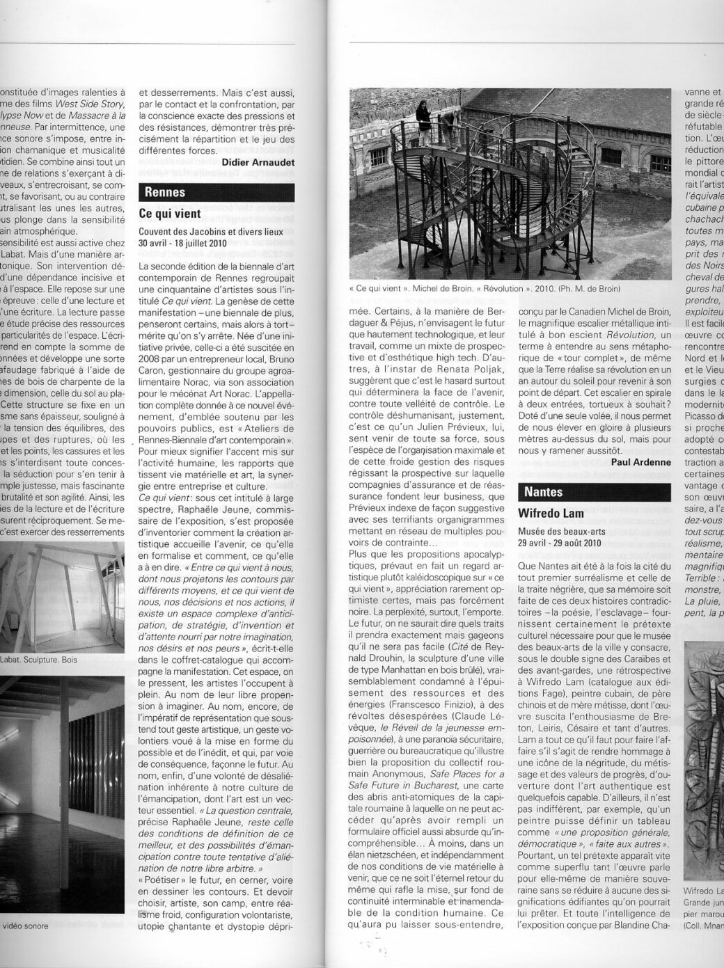Ce qui vient / Art Press