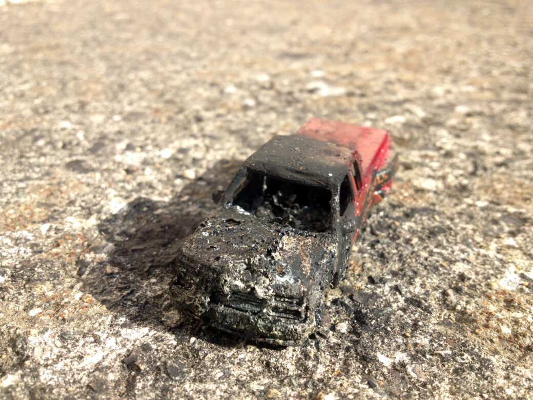 Burning Toys Cars