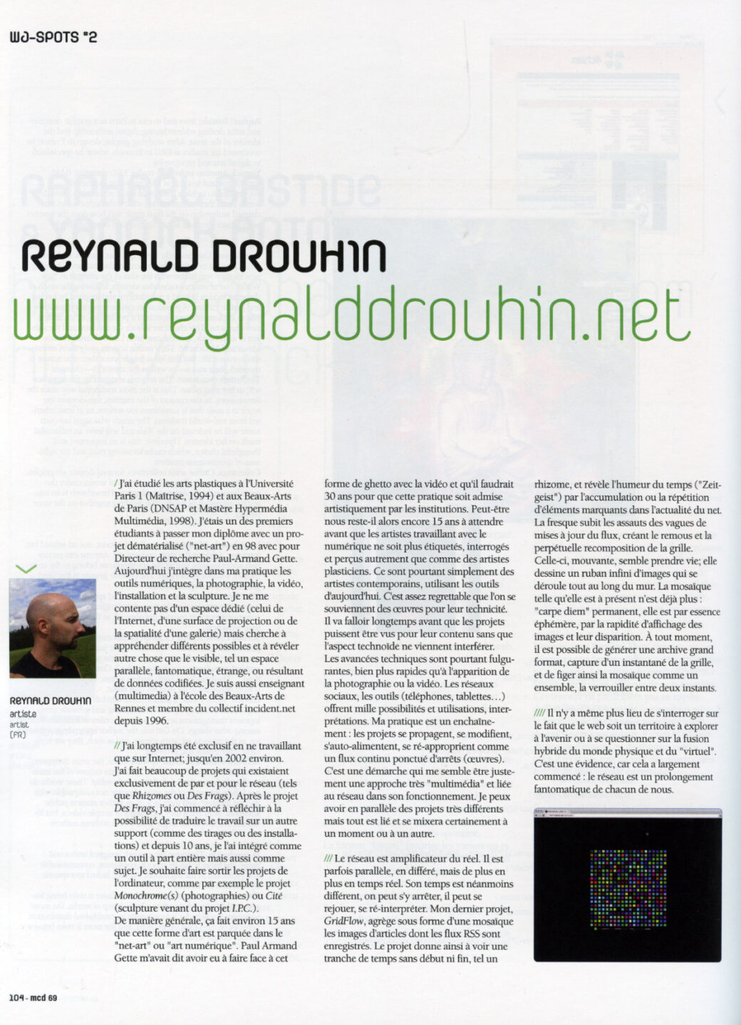 MCD #69 Net art – reynalddrouhin.net
