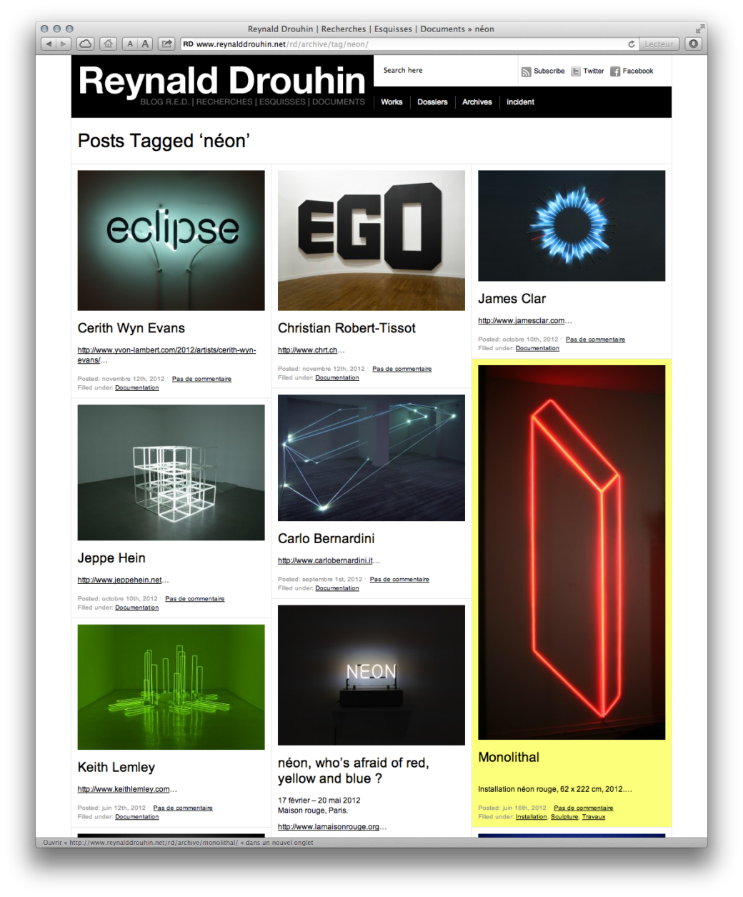 Interface WordPress