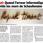 Quand l&rsquo;erreur informatique brûle les murs de Schaufenster