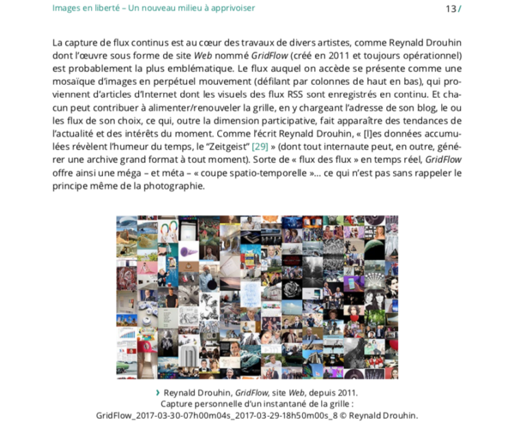 Le photographe face au flux