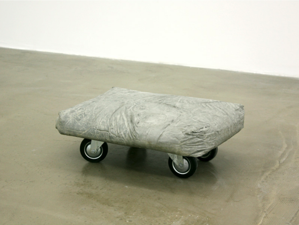 Concrete bag on Wheels