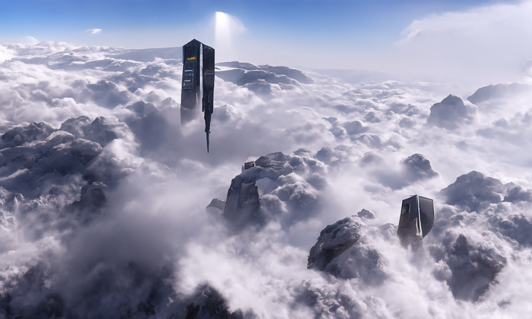 IA monoliths in the sky